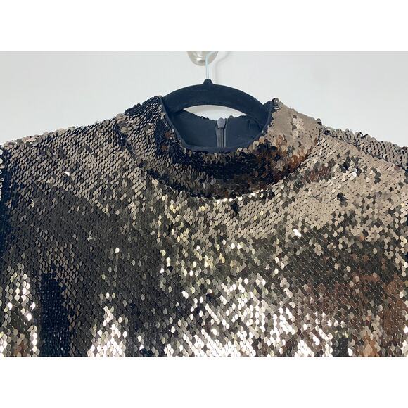 NEW TED BAKER DRESS 10 BROWN FESTIVE HOLIDAYS EVENING - Picture 10 of 16